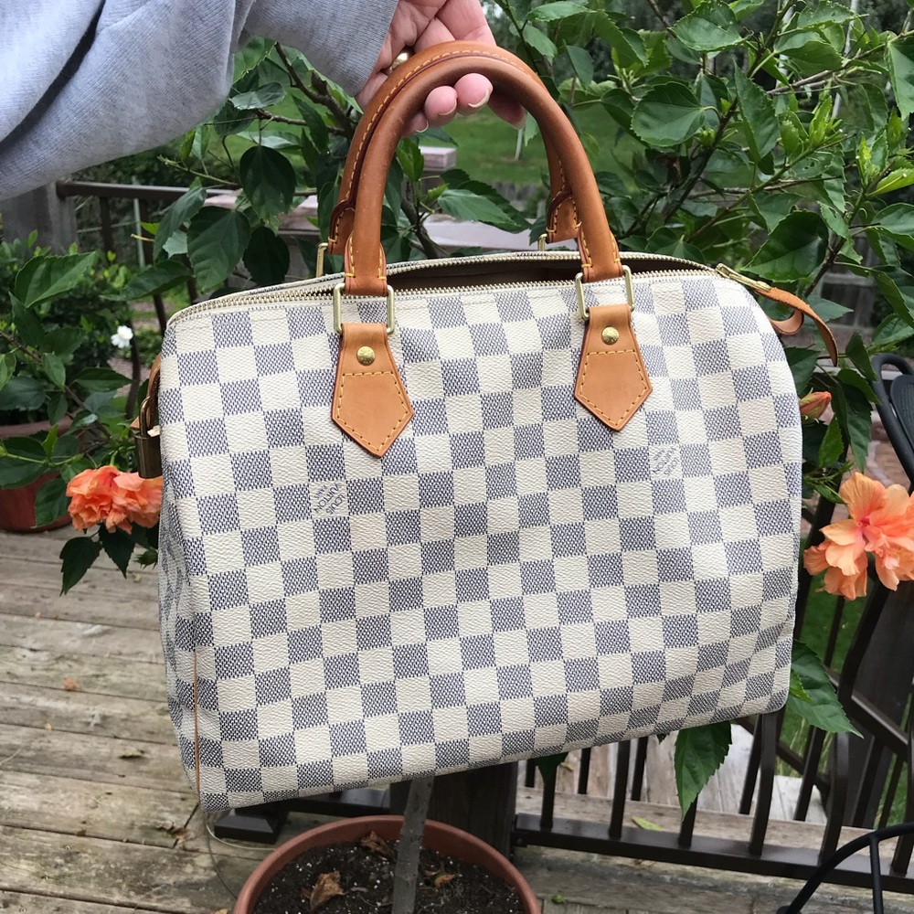 SOLD!! Louis Vuitton Damier Azure Speedy 30